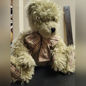 Boyds Plaid Bow Teddy Bear